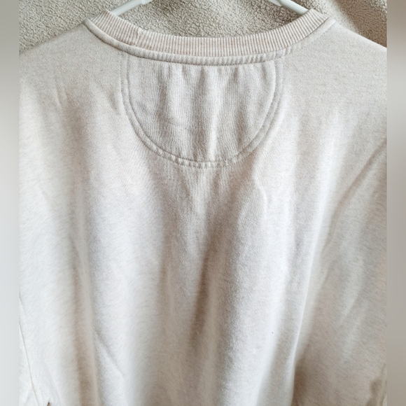 Men's Izod Cream Colored Pull Over Crewneck Sweater - Picture 10 of 12